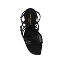 Jerry Satin Sandals Saint Laurent