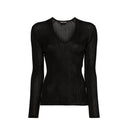 Sheer Fine-Ribbed Top Tom Ford