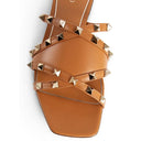 Rockstud Leather Flat Sandals Valentino Garavani