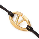 V-Logo Cotton Bracelet Valentino Garavani
