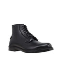 Leather Lace-Up Boots Prada