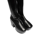 Leather Platform Boots Prada
