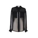 Silk Crepe Muslin Shirt Saint Laurent