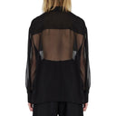 Silk Crepe Muslin Shirt Saint Laurent