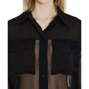 Silk Crepe Muslin Shirt Saint Laurent