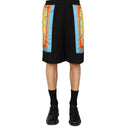 Barocco Goddess Night Print Shorts Versace