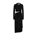 Cut-Out Midi Dress Off-White