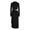Cut-Out Midi Dress Off-White