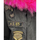 Canvas Embellished Parka Jacket AS65