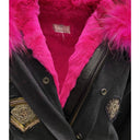 Canvas Embellished Parka Jacket AS65