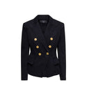 Double-Breasted Denim Blazer Balmain