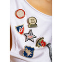 Printed Cotton Cropped T-Shirt Balmain
