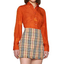 Vintage Pattern Mini Skirt Burberry