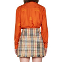 Vintage Pattern Mini Skirt Burberry