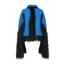 Faux Fur Trimmed Cape Jacket Maison Margiela