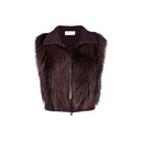 Fox Fur Knitted Vest Jacket Fabiana Filippi