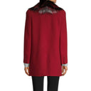 Fur Collar Wool Coat Fendi