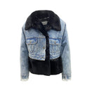 Fur Lining Denim Jacket FORTE DEI MARMI COUTURE