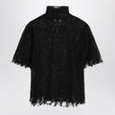 Alexander McQueen Black spiderweb lace top