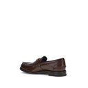 Triangular plaque Loafers Prada