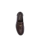 Triangular plaque Loafers Prada