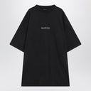 Balenciaga Faded black dry fleece Uniform Merch T-shirt