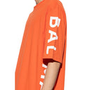 Orange Cotton T-Shirt Balmain