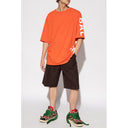 Orange Cotton T-Shirt Balmain