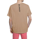 Brown Cotton T-Shirt Balmain