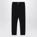 Pantalones negros de algodón y cachemira The Row Teo