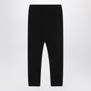 Pantalones negros de algodón y cachemira The Row Teo