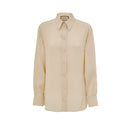 Beige Silk Shirt