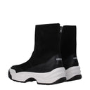 Black Leather Ankle Boots