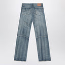 Balenciaga Light washed wide-leg blue jeans