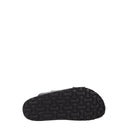 Black Leather Slippers Sandals
