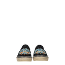 Black Fabric Espadrilles