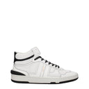 White Leather High Tops