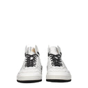 White Leather High Tops