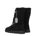 Black Leather Ankle Boots