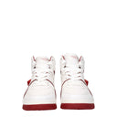 White Leather High Tops