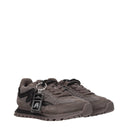 Gray Fur Chunky Sneakers