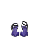 Purple Leather High Heel Pumps