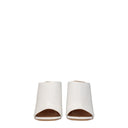 White Leather Platforms