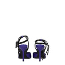 Purple Leather High Heel Pumps