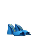 Light Blue Satin Platforms