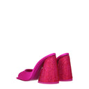 Pink Satin Platforms