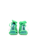 Transparent Leather Flat Sandals