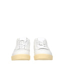 White Leather Low Tops