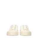 Beige Fabric Low Tops
