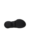 Black Fabric Slip-On Loafers